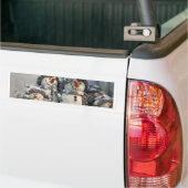 Snowman Kerstmis Bumpersticker (Op Truck)