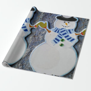 Snowman Kerstmis Cadeaupapier