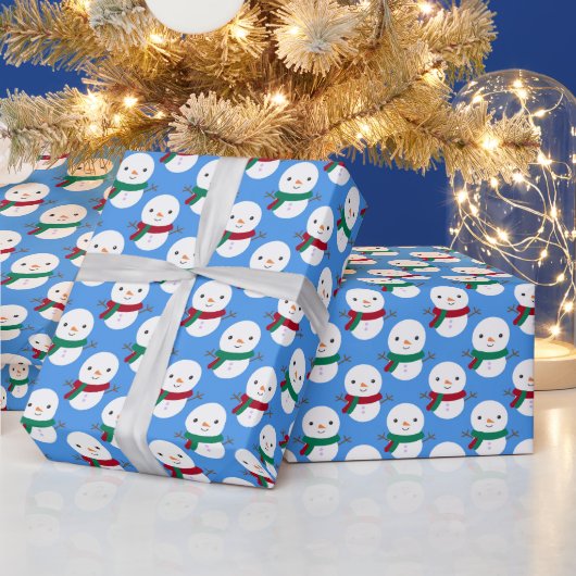 Snowman Kerstmis Cadeaupapier (Feestdagen)
