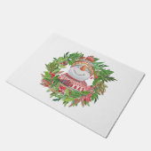 Snowman Kerstmis glimlachen Deurmat (Schuin)