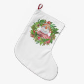 Snowman Kerstmis glimlachen Grote Kerstsok (Voorkant (Hangend))