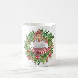 Snowman Kerstmis glimlachen Koffiemok