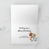 Snowman Kerstmis glimlachen laat het sneeuwen! Jou Feestdagen Kaart (Binnen)