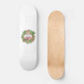 Snowman Kerstmis glimlachen Persoonlijk Skateboard (Voorkant)