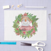 Snowman Kerstmis glimlachen Tissuepapier (Craft)