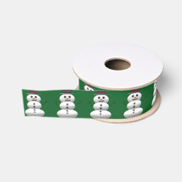 Snowman Kerstmis Grosgrain Lint