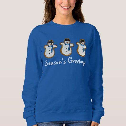Snowman Kerstmis Hanukkah Snow Trui (Voorkant)
