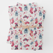  Snowman Kerstmis Inpakpapier Vel (In situ)