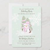 Snowman Kerstmis Kaart (Voorkant)