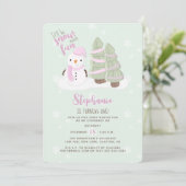 Snowman Kerstmis Kaart (Staand voorkant)