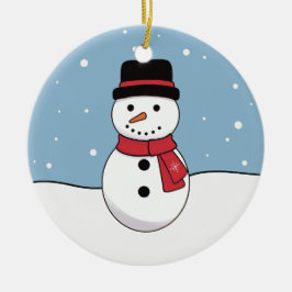 Snowman Kerstmis Keramisch Ornament