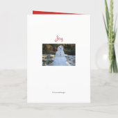 Snowman Kerstmis kleinson Kaart (Achterkant)