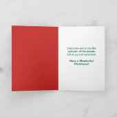 Snowman Kerstmis kleinson Kaart (Binnen)