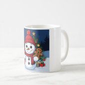 Snowman Kerstmis Koffiemok (Voorkant rechts)