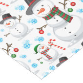 Snowman Kerstmis Korte Tafelloper (Hoek)