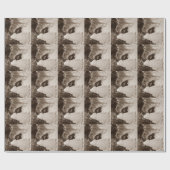 snowman - kerstmis kus cadeaupapier (Vlak)