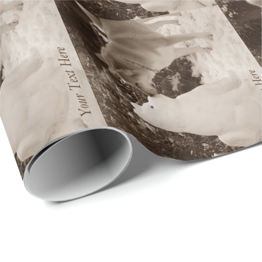 snowman - kerstmis kus cadeaupapier (Rol Hoek)