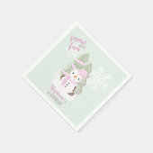 Snowman Kerstmis Napkins Servet (Hoek)