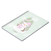 Snowman Kerstmis Notitieboek (Linkerzijde)