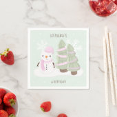 Snowman Kerstmis Servet (Insitu)