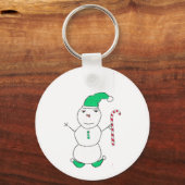 Snowman Kerstmis Sleutelhanger (Voorkant)