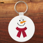 Snowman Kerstmis Sleutelhanger (Voorkant)
