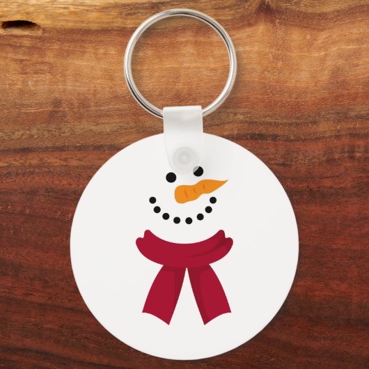 Snowman Kerstmis Sleutelhanger (Voorkant)