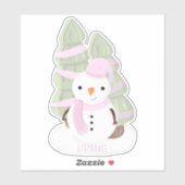 Snowman Kerstmis Sticker (Vel)