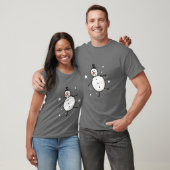 Snowman Kerstmis T-shirt (Unisex)