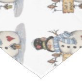Snowman Kerstmis Tafelkleed (Gekanteld)
