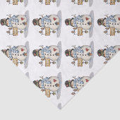 Snowman Kerstmis Tissuepapier (Detail)