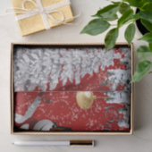 Snowman Kerstmis Weesboom rood wit geloven Tissuepapier (Geschenk)