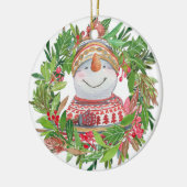Snowman Kerstmis Wreath Ornament (Links)