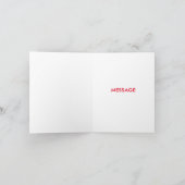 Snowman-kerstmuziek Feestdagen Kaart (Binnen)