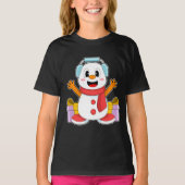 Snowman-kerstmuziek T-shirt (Voorkant)