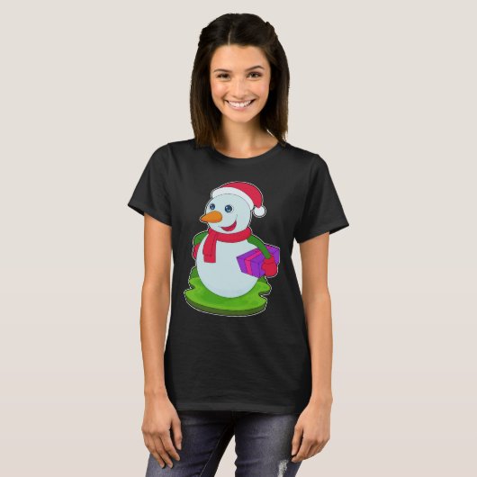 Snowman kerstpakket t-shirt (Voorkant volledig)