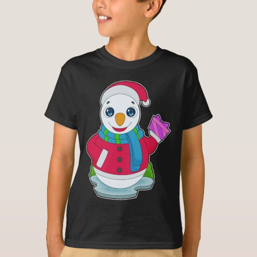 Snowman kerstpakket t-shirt (Voorkant)