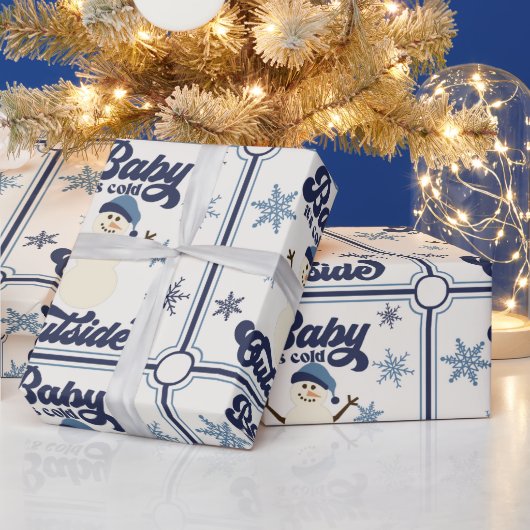 Snowman-kerstpapier Cadeaupapier (Feestdagen)