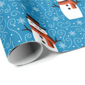 Snowman-kerstpapier Cadeaupapier (Rol Hoek)