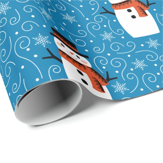 Snowman-kerstpapier Cadeaupapier (Rol Hoek)