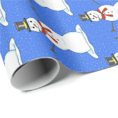 Snowman-kerstpapier Cadeaupapier (Rol Hoek)