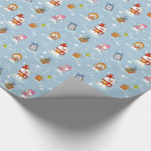 Snowman-kerstpapier Cadeaupapier (Hoek)