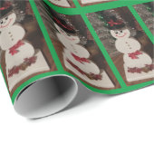 Snowman-kerstpapier Cadeaupapier (Rol Hoek)
