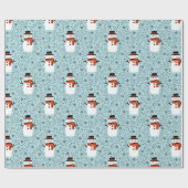 Snowman-kerstpapier Cadeaupapier (Vlak)