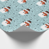 Snowman-kerstpapier Cadeaupapier (Hoek)