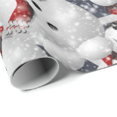 Snowman-kerstpatroon Cadeaupapier (Rol Hoek)