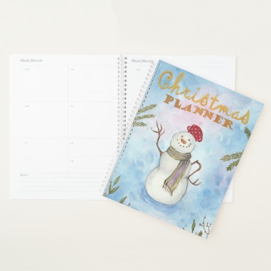 Snowman kerstplanner planner (Display)