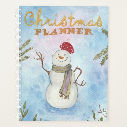 Snowman kerstplanner planner (Voorkant)