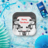 Snowman-kerstplein Papieren Bordje (Feest)