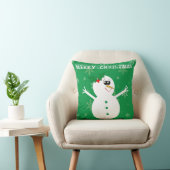 Snowman-kerstSierkussen Kussen (Stoel)